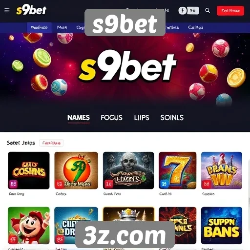 Opções de jogos disponíveis no s9bet